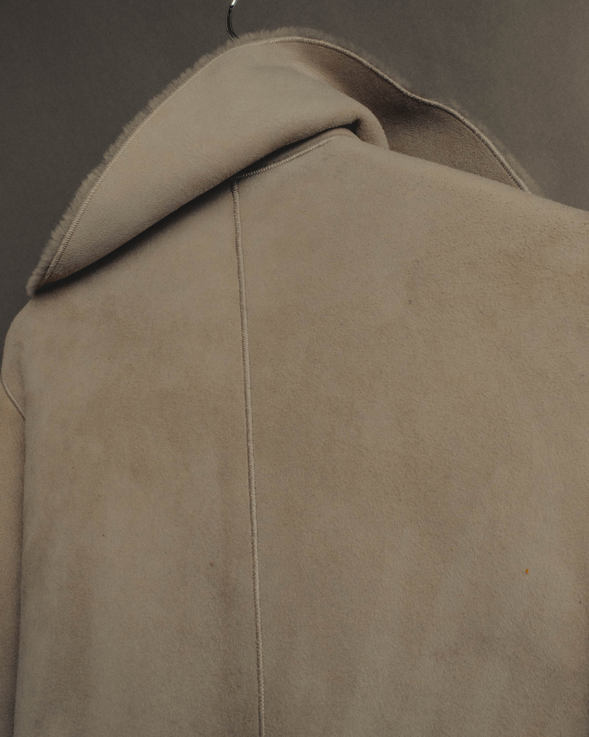 "LOEWE" 90's-00's Sculptural shearling coat