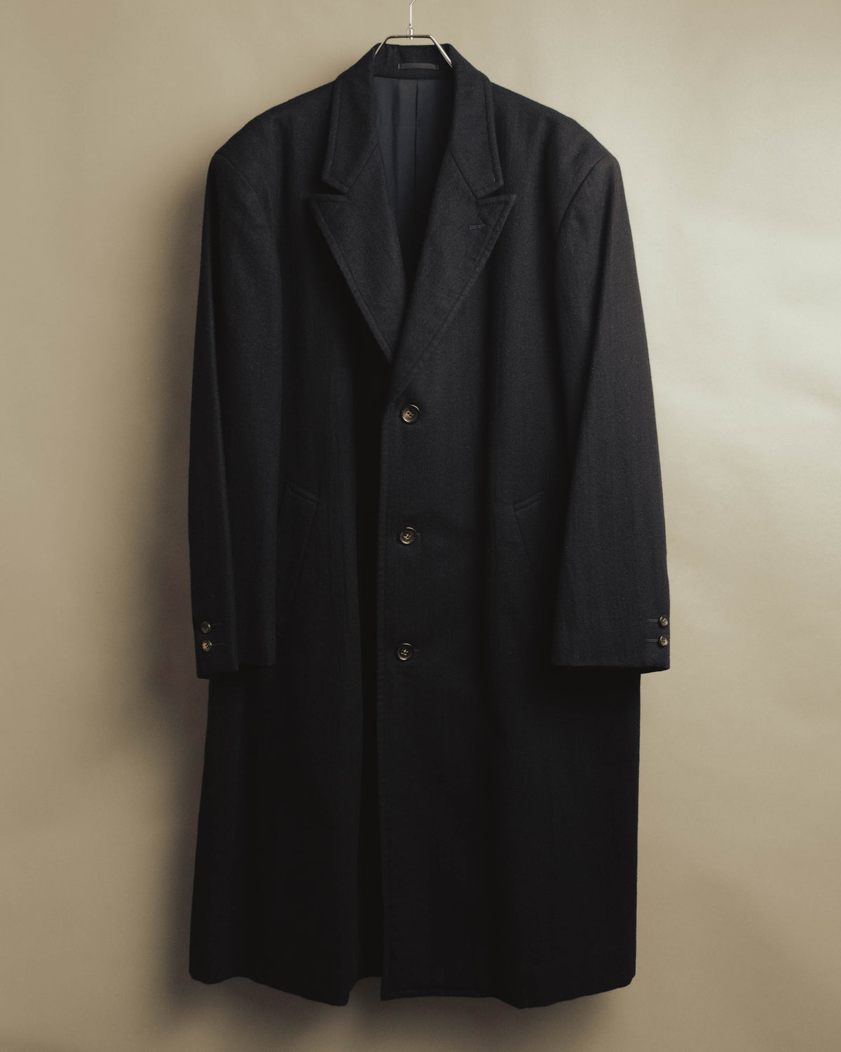 "COMME des GARÇONS HOMME" 80's Tailored wool overcoat
