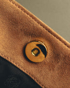 "LOEWE" 90's-00's Canvas and leather tote handbag