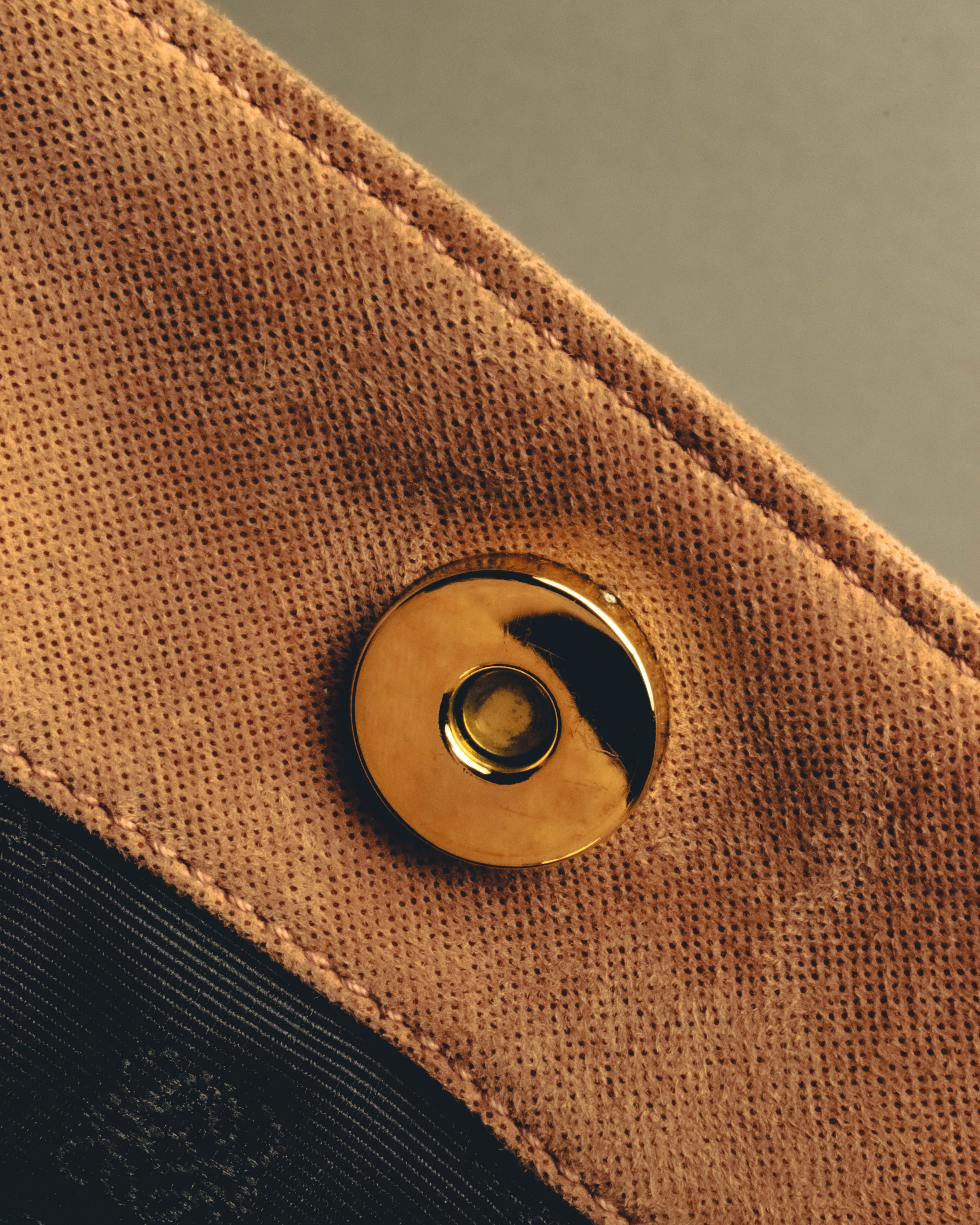 "LOEWE" 90's-00's Canvas and leather tote handbag