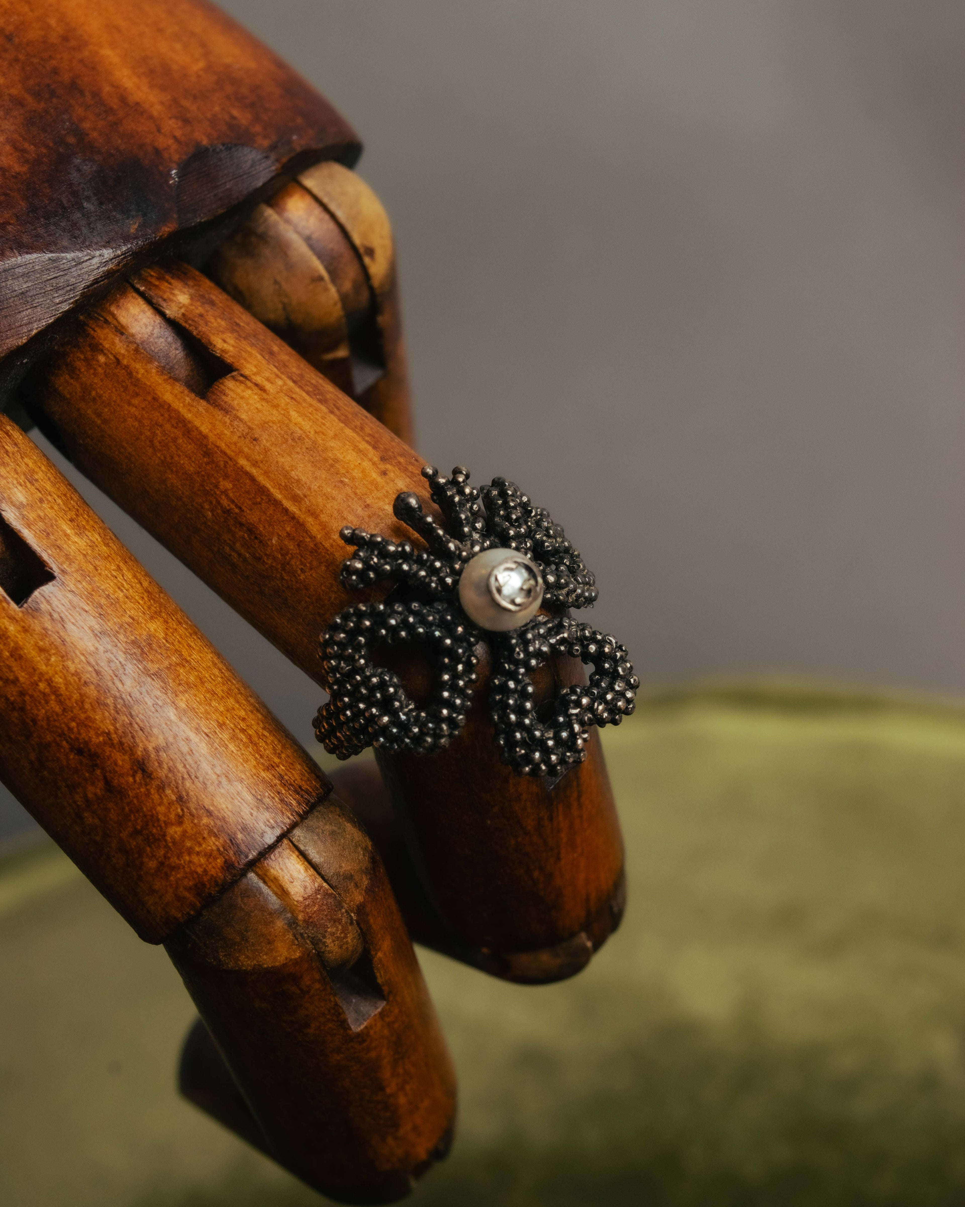 “GUCCI” 2016-20 Pearl GG flower ring