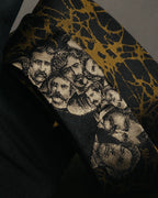 "Jean Paul Gaultier" 90's-00's Portrait jacquard silk necktie
