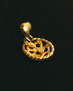 "Christian Dior" 80's-90's Ornate floral clip on earrings