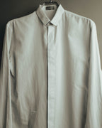 "Dior" Minimal bee embroidered long sleeve dress shirt