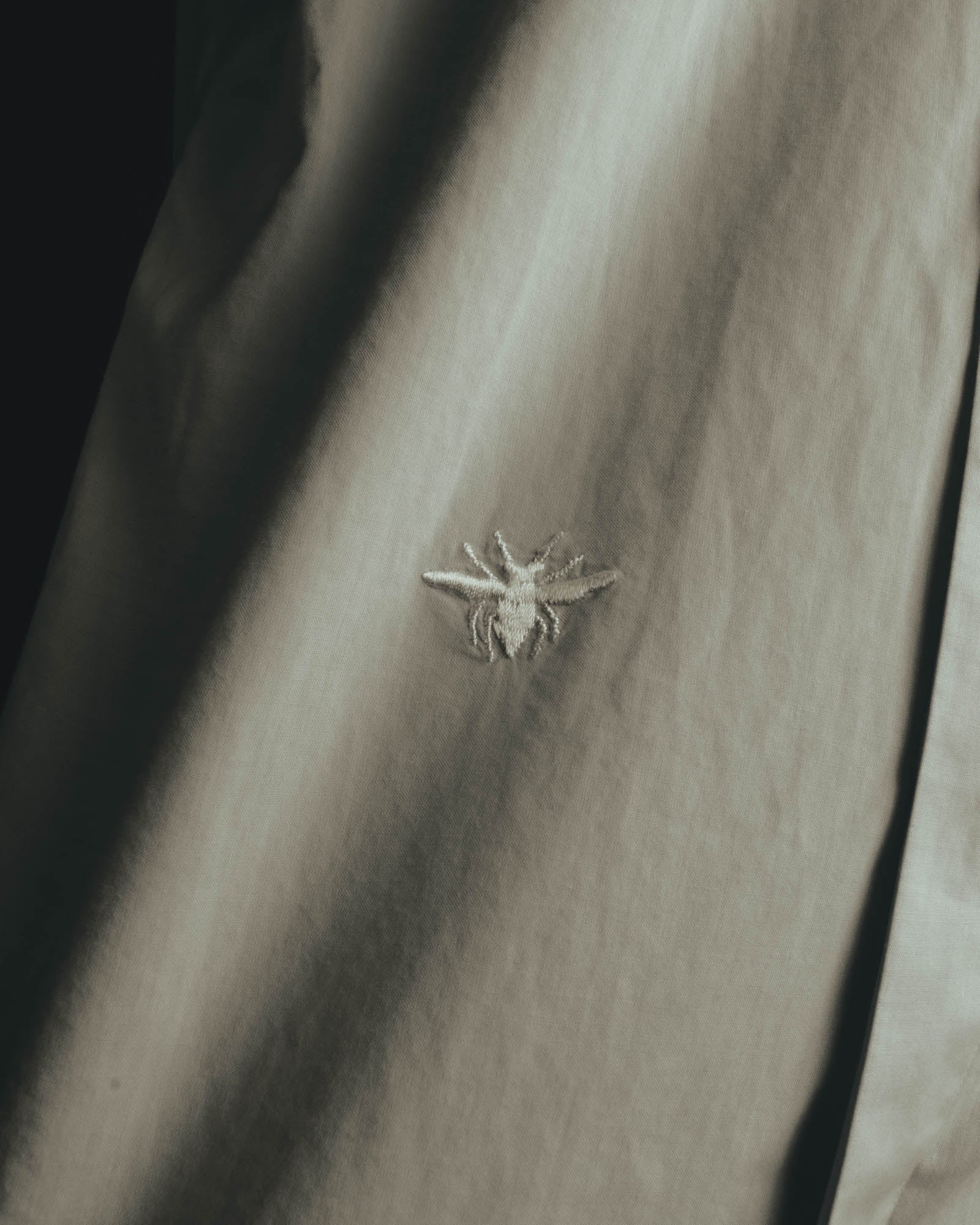 "Dior" Minimal bee embroidered long sleeve dress shirt
