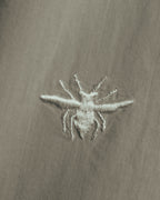"Dior" Minimal bee embroidered long sleeve dress shirt