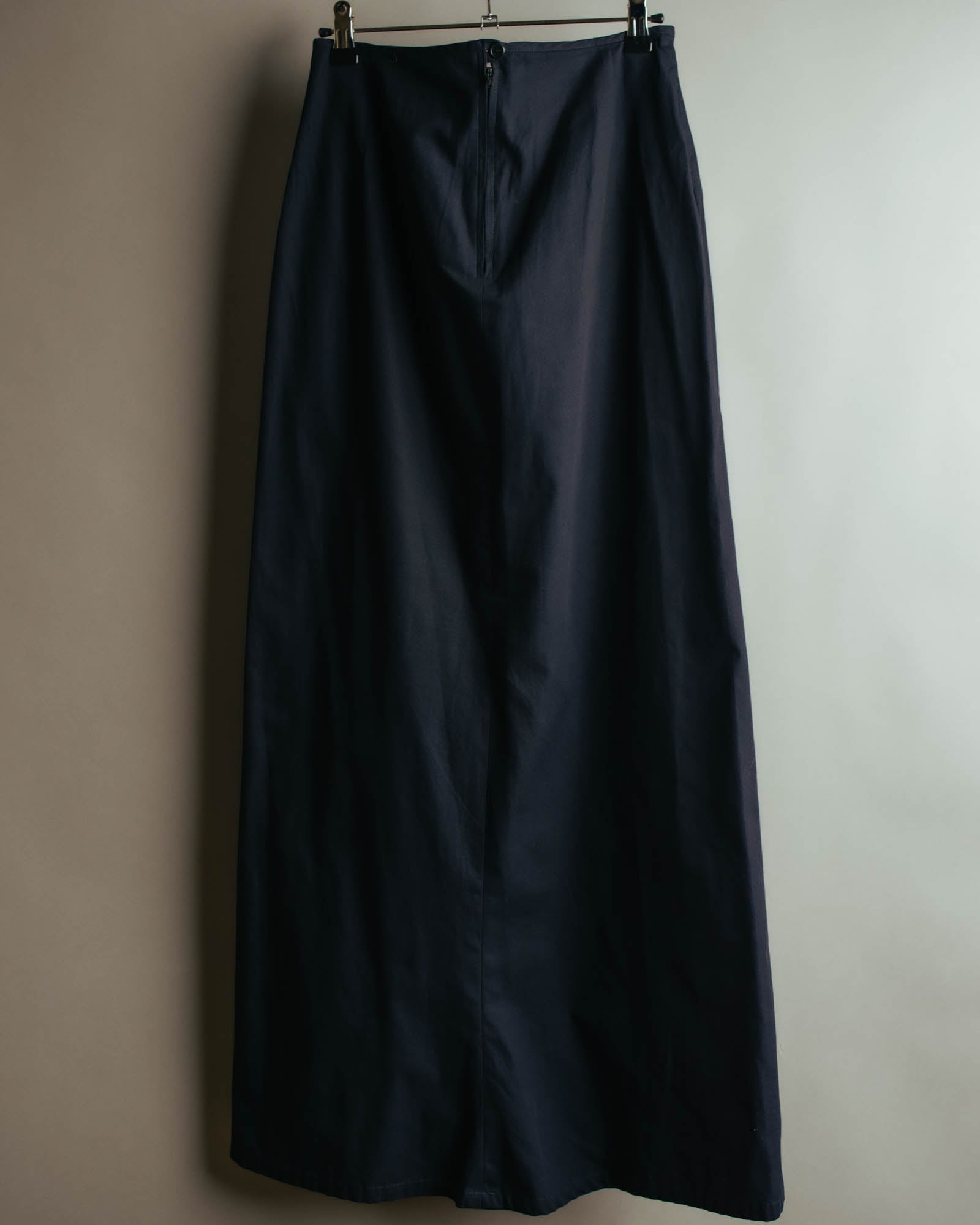 "Y's Yohji Yamamoto" 90's-00's Minimal cotton maxi skirt