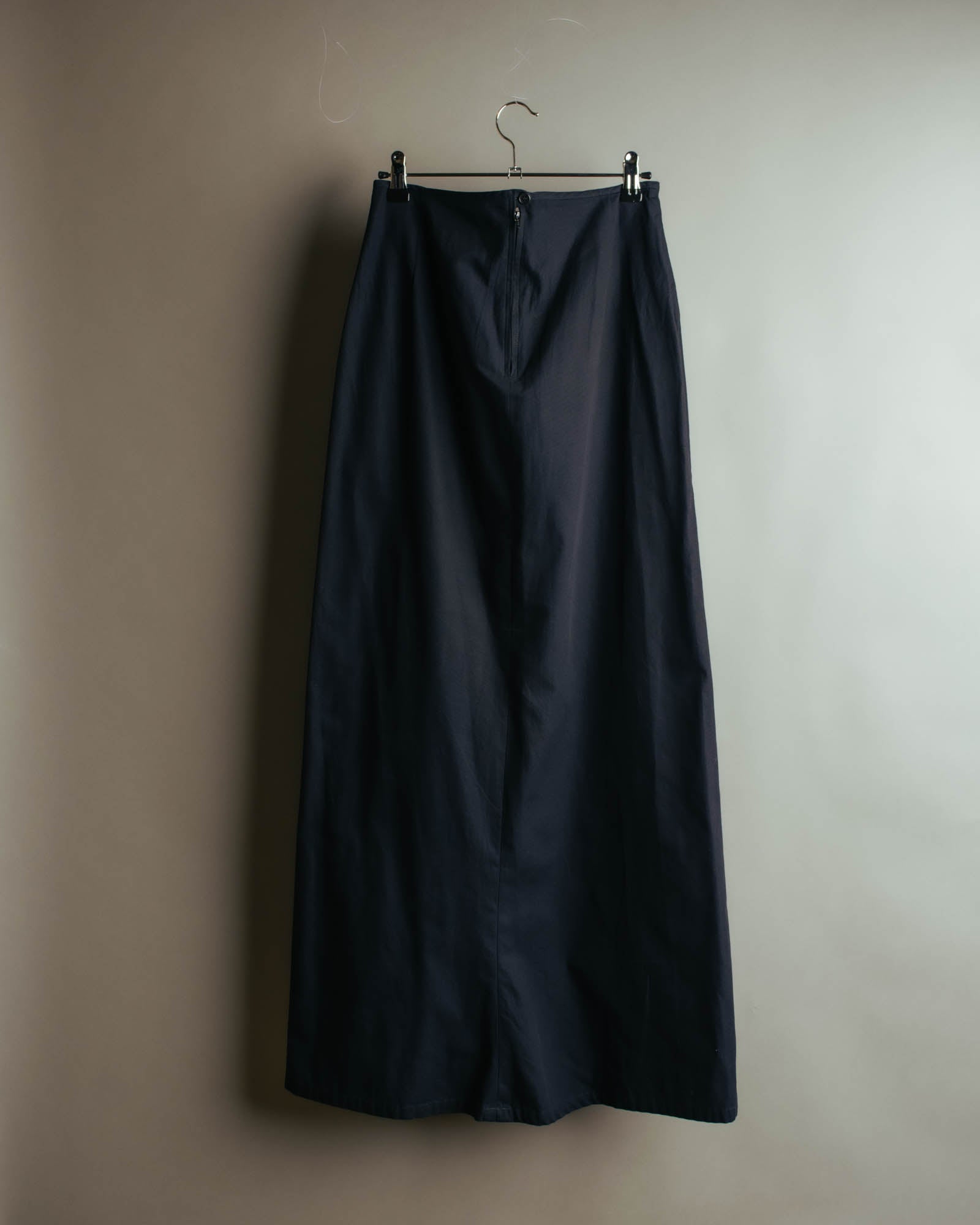 "Y's Yohji Yamamoto" 90's-00's Minimal cotton maxi skirt
