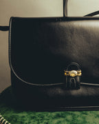 "GUCCI" 70's-80's Classic leather shoulder bag
