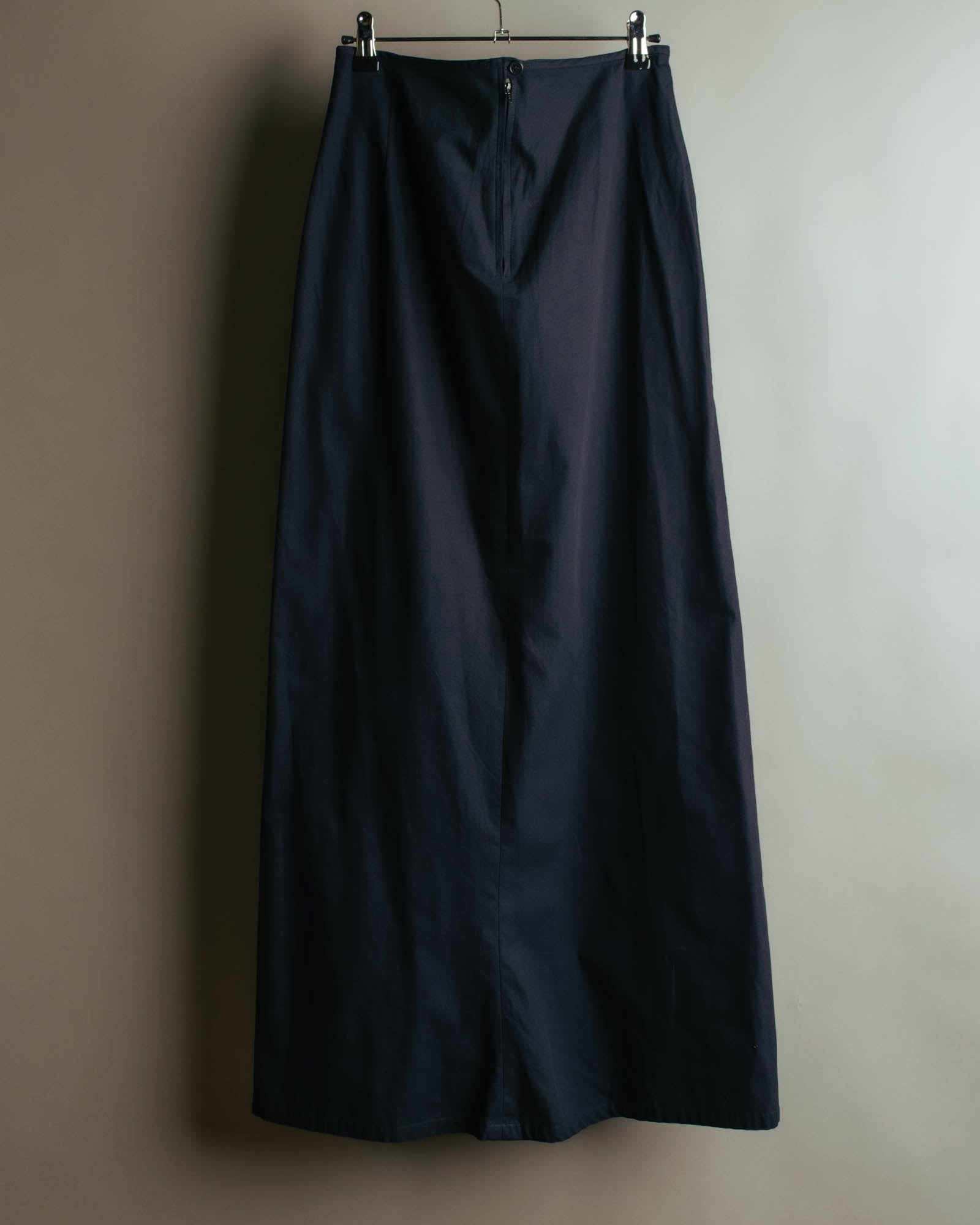 "Y's Yohji Yamamoto" 90's-00's Minimal cotton maxi skirt