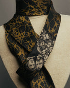 "Jean Paul Gaultier" 90's-00's Portrait jacquard silk necktie