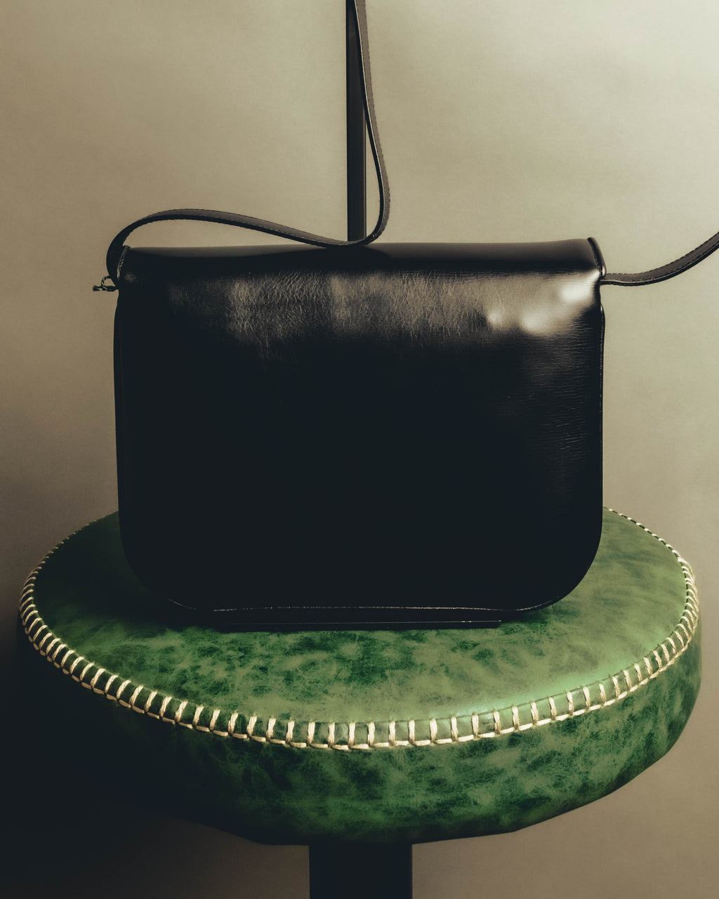"GUCCI" 70's-80's Classic leather shoulder bag