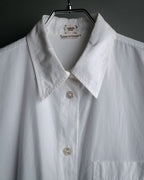 “HERMÈS” 00’s-10’s Signature embroidered cotton shirt