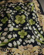 “Christian Dior” 90’s-00’s Lily of the valley silk scarf