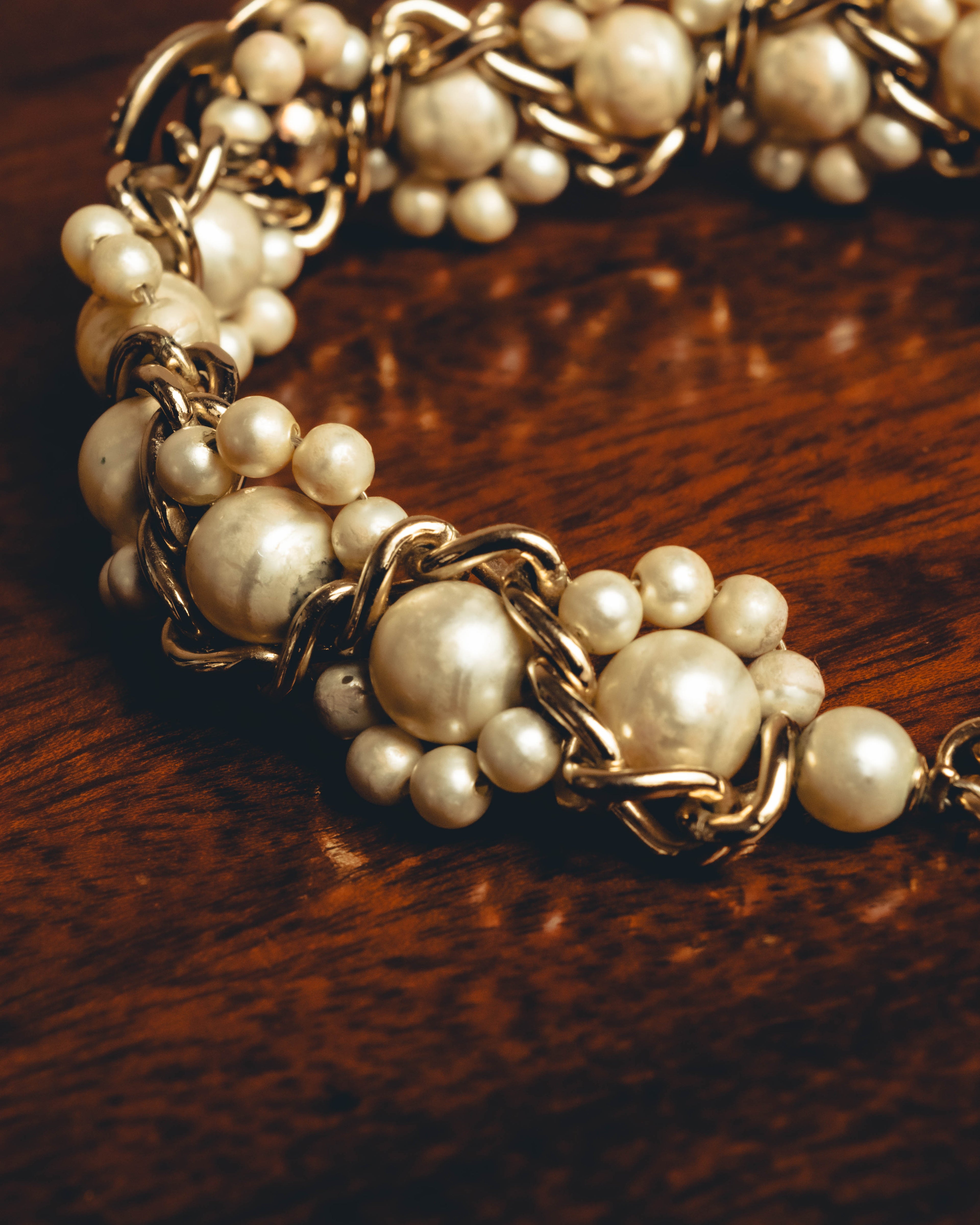 -SPECIAL- "CHANEL" Pearl embellished cc bracelet