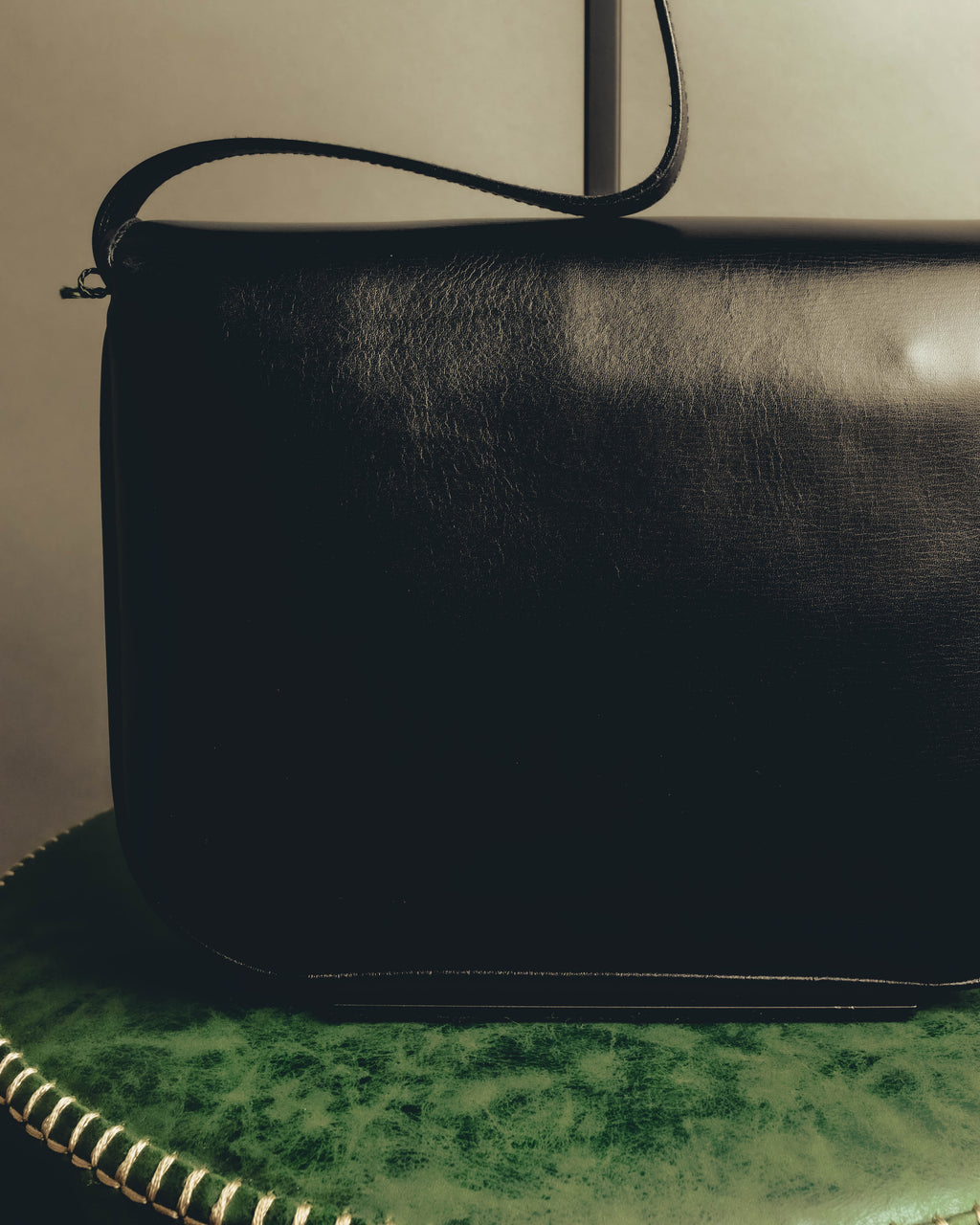 "GUCCI" 70's-80's Classic leather shoulder bag