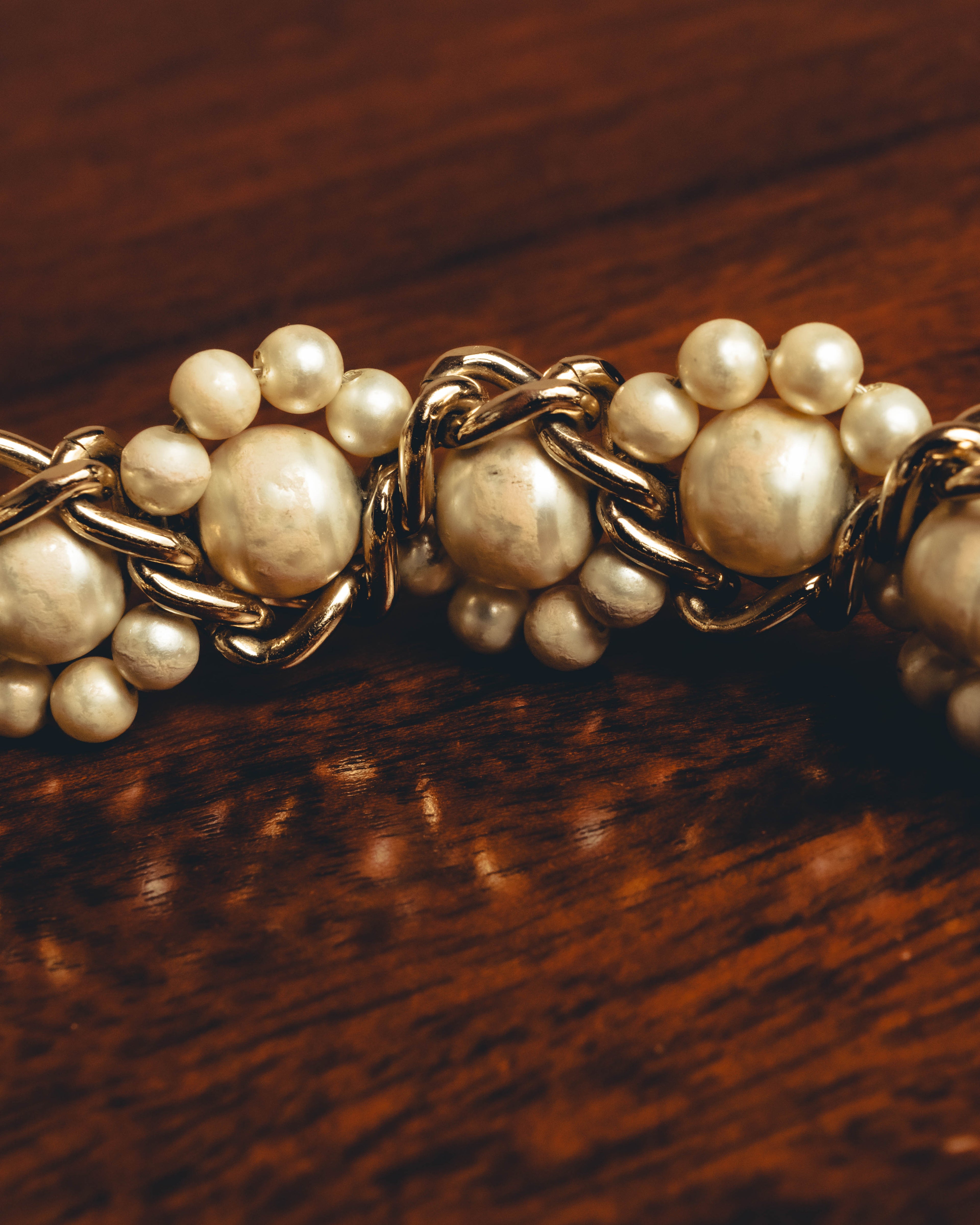 -SPECIAL- "CHANEL" Pearl embellished cc bracelet
