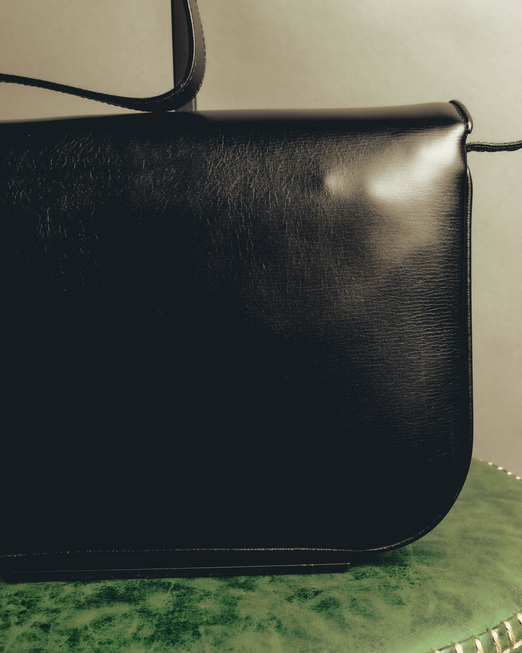 "GUCCI" 70's-80's Classic leather shoulder bag