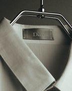 "Dior" Minimal bee embroidered long sleeve dress shirt