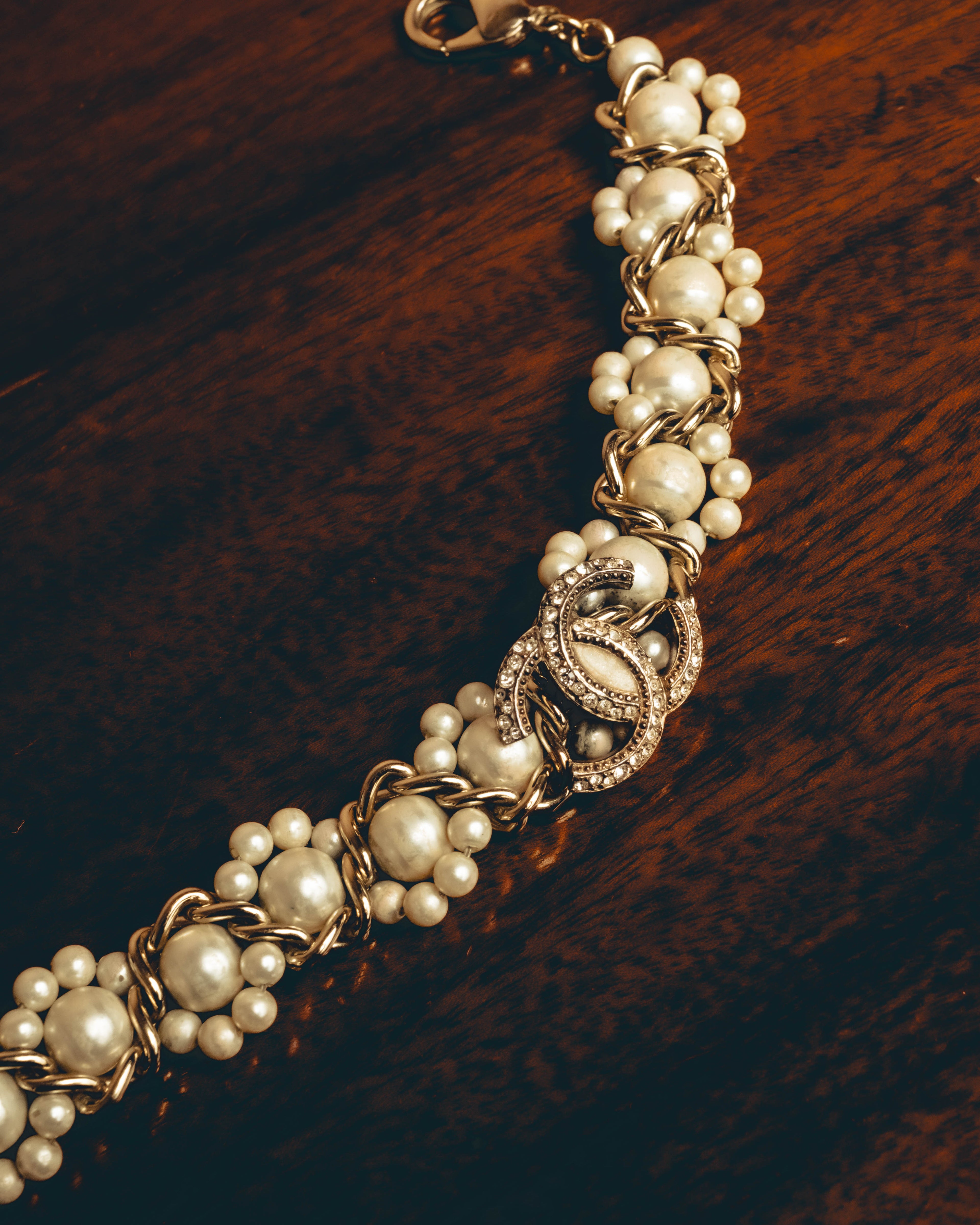 -SPECIAL- "CHANEL" Pearl embellished cc bracelet