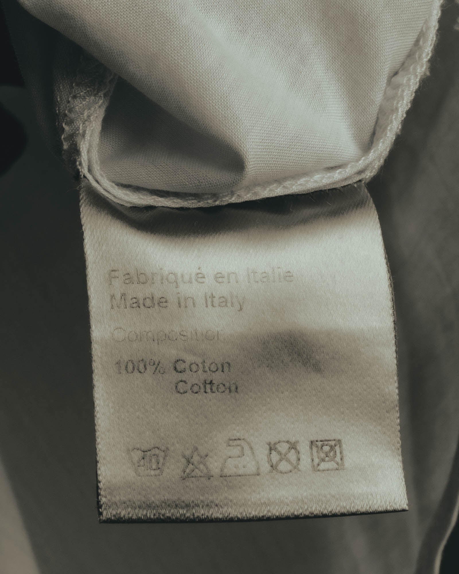 "Dior" Minimal bee embroidered long sleeve dress shirt