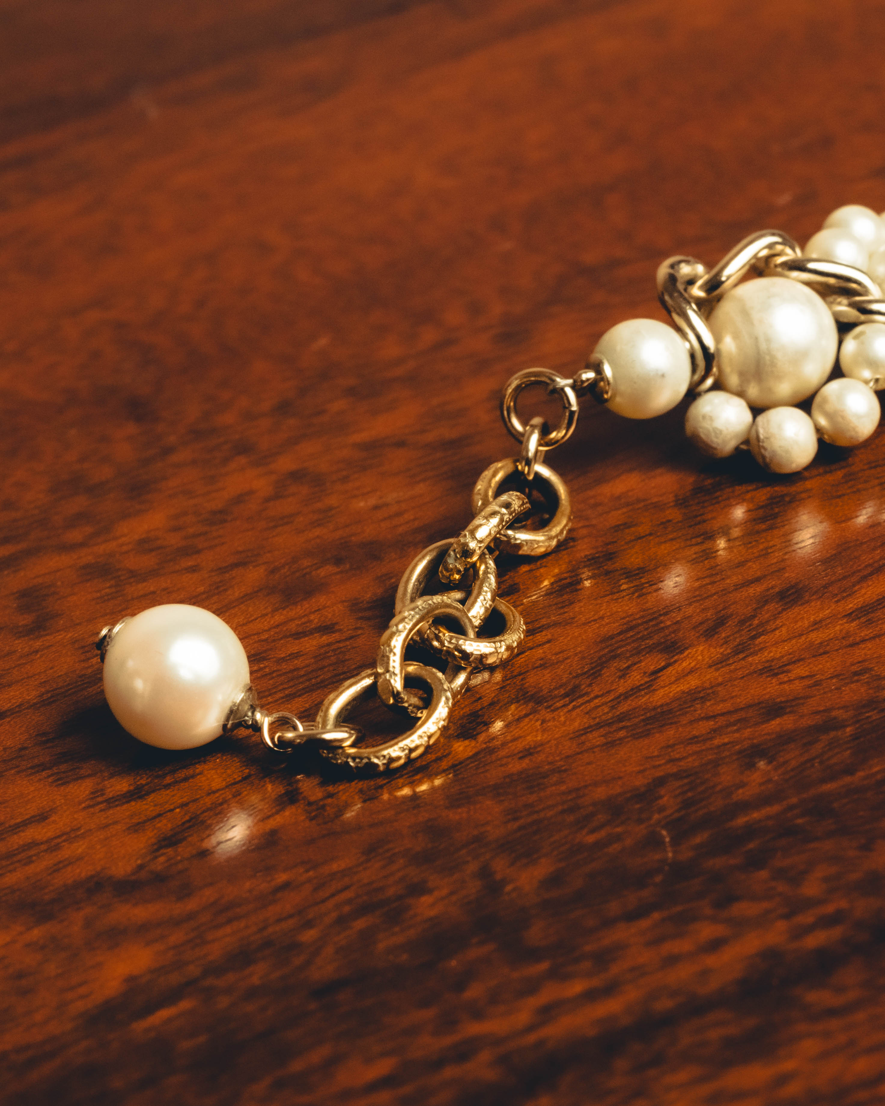 -SPECIAL- "CHANEL" Pearl embellished cc bracelet