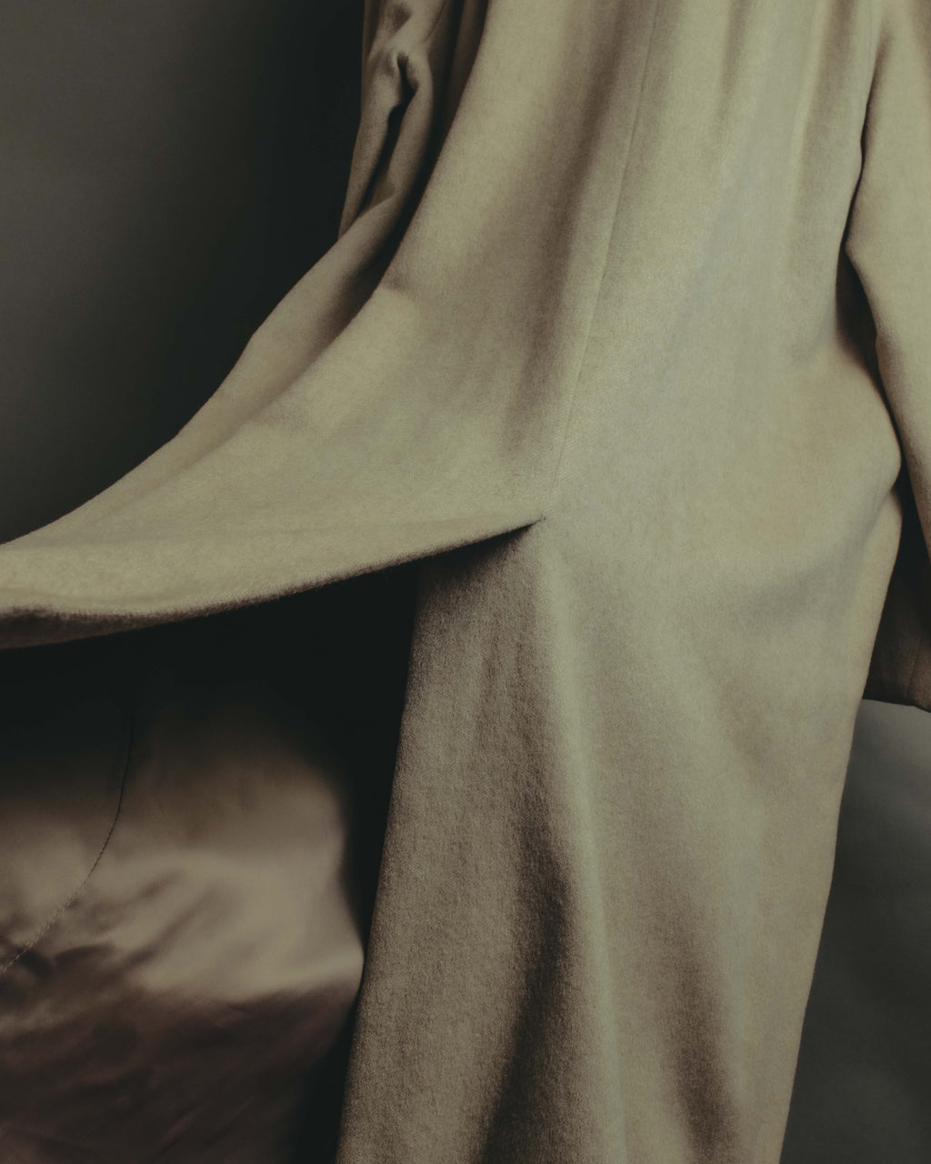 "Yves Saint Laurent" 90's Oversized wool balmacaan coat
