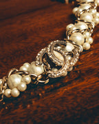 -SPECIAL- "CHANEL" Pearl embellished cc bracelet