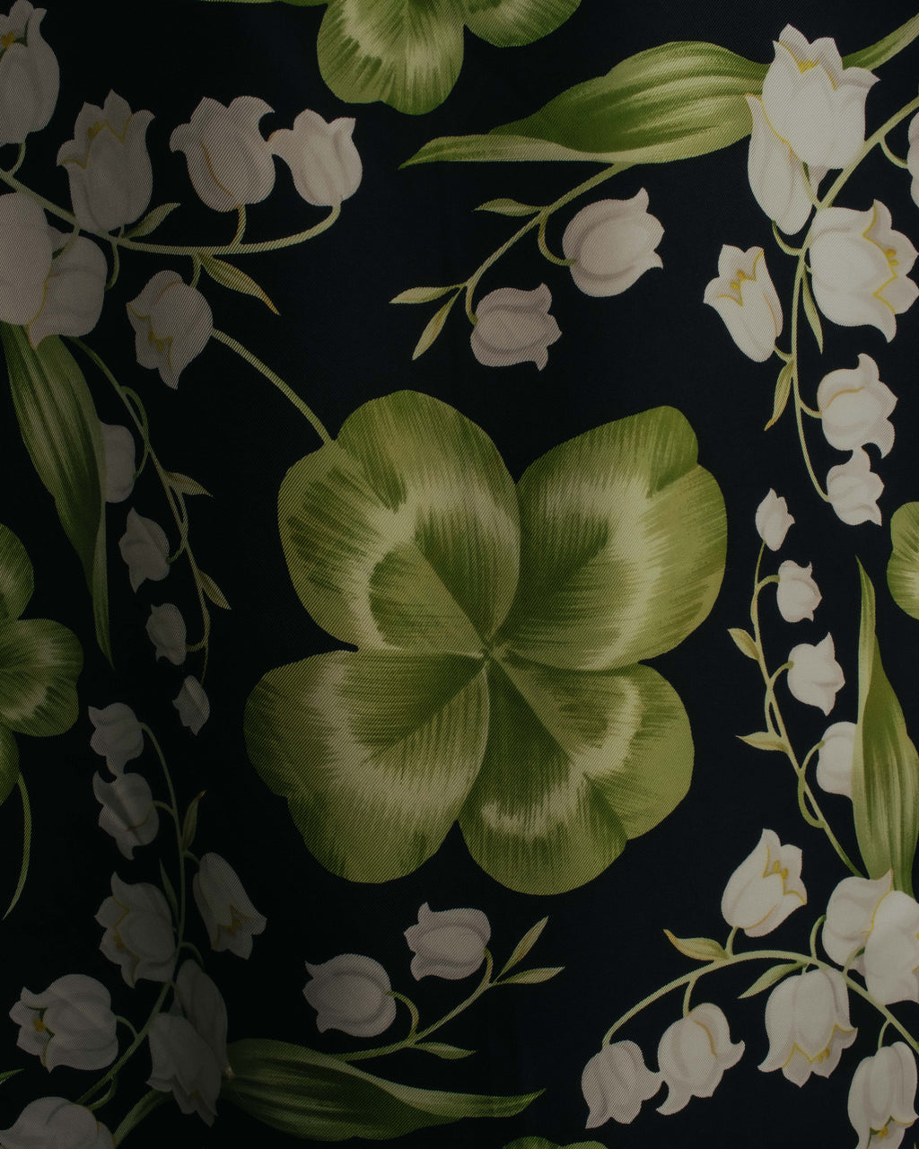“Christian Dior” 90’s-00’s Lily of the valley silk scarf