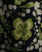 “Christian Dior” 90’s-00’s Lily of the valley silk scarf