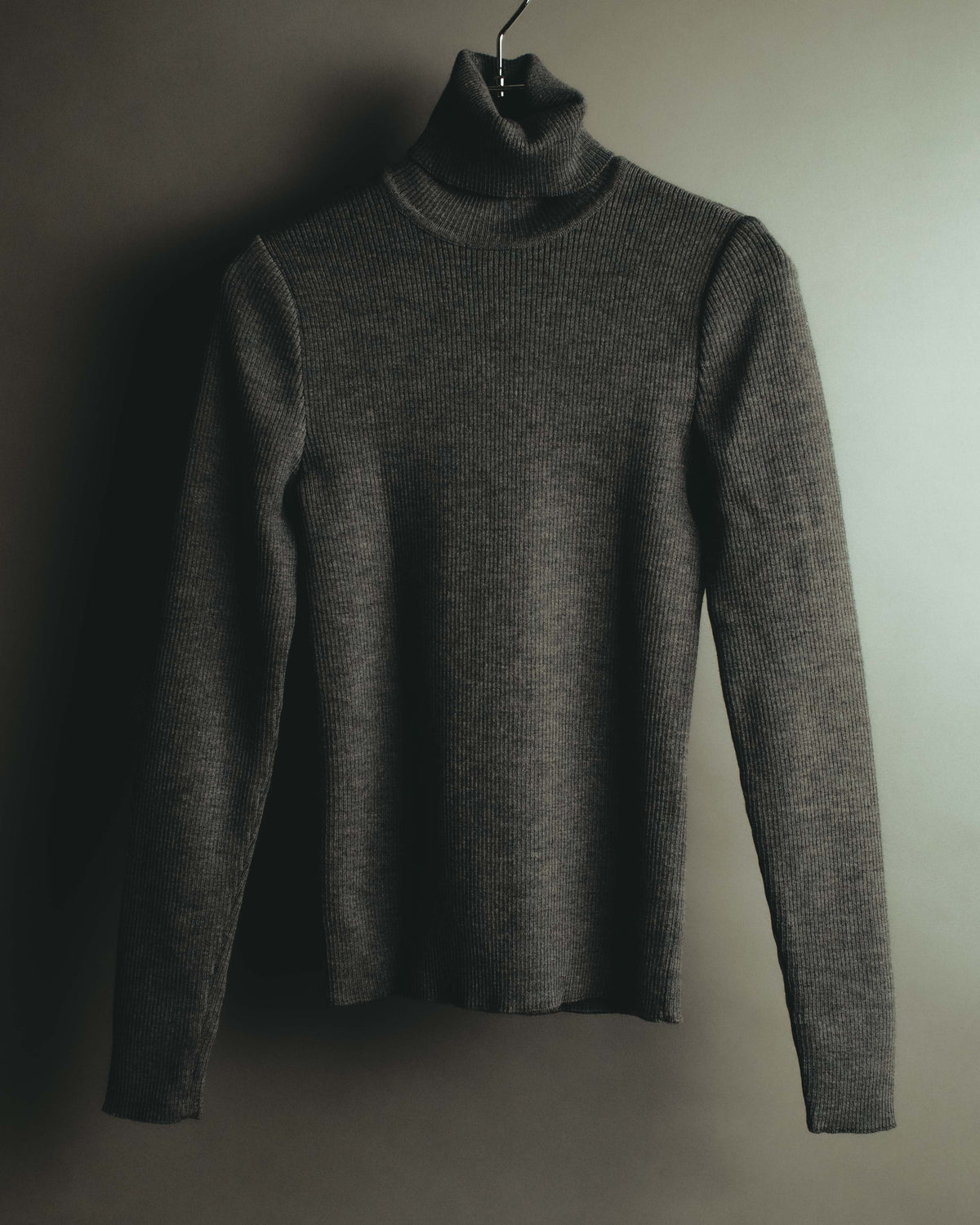 "LOEWE" Late 80's-90's Ribbed wool turtleneck sweater