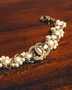 -SPECIAL- "CHANEL" Pearl embellished cc bracelet