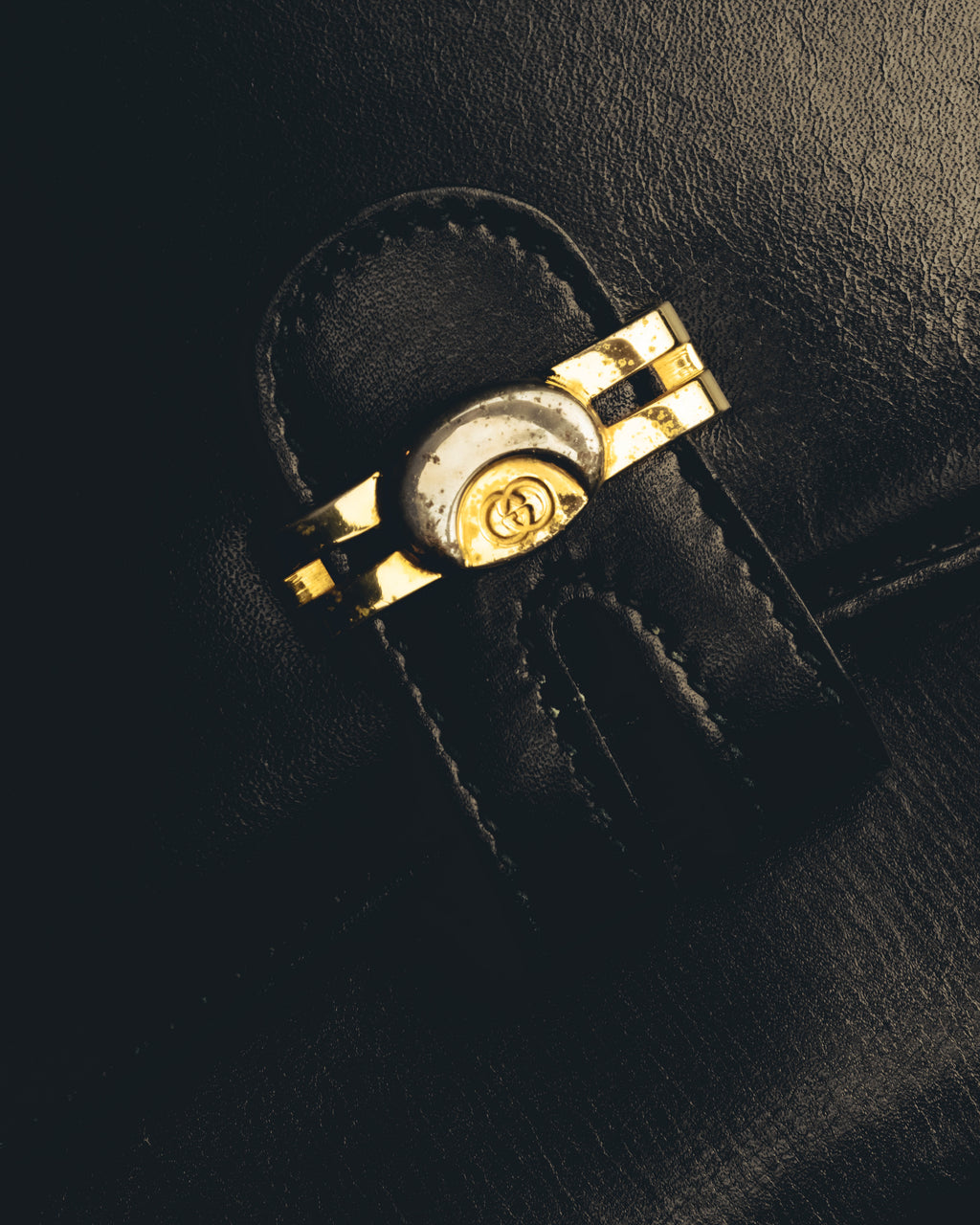 "GUCCI" 70's-80's Classic leather shoulder bag