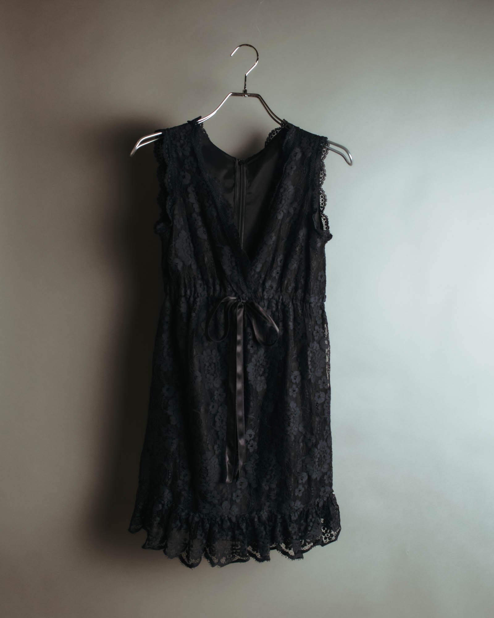 "DOLCE & GABBANA" 00's-10's Black lace sleeveless dress