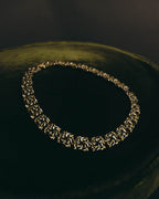 "NINA RICCI" 80's-00's Chunky two tone chain necklace