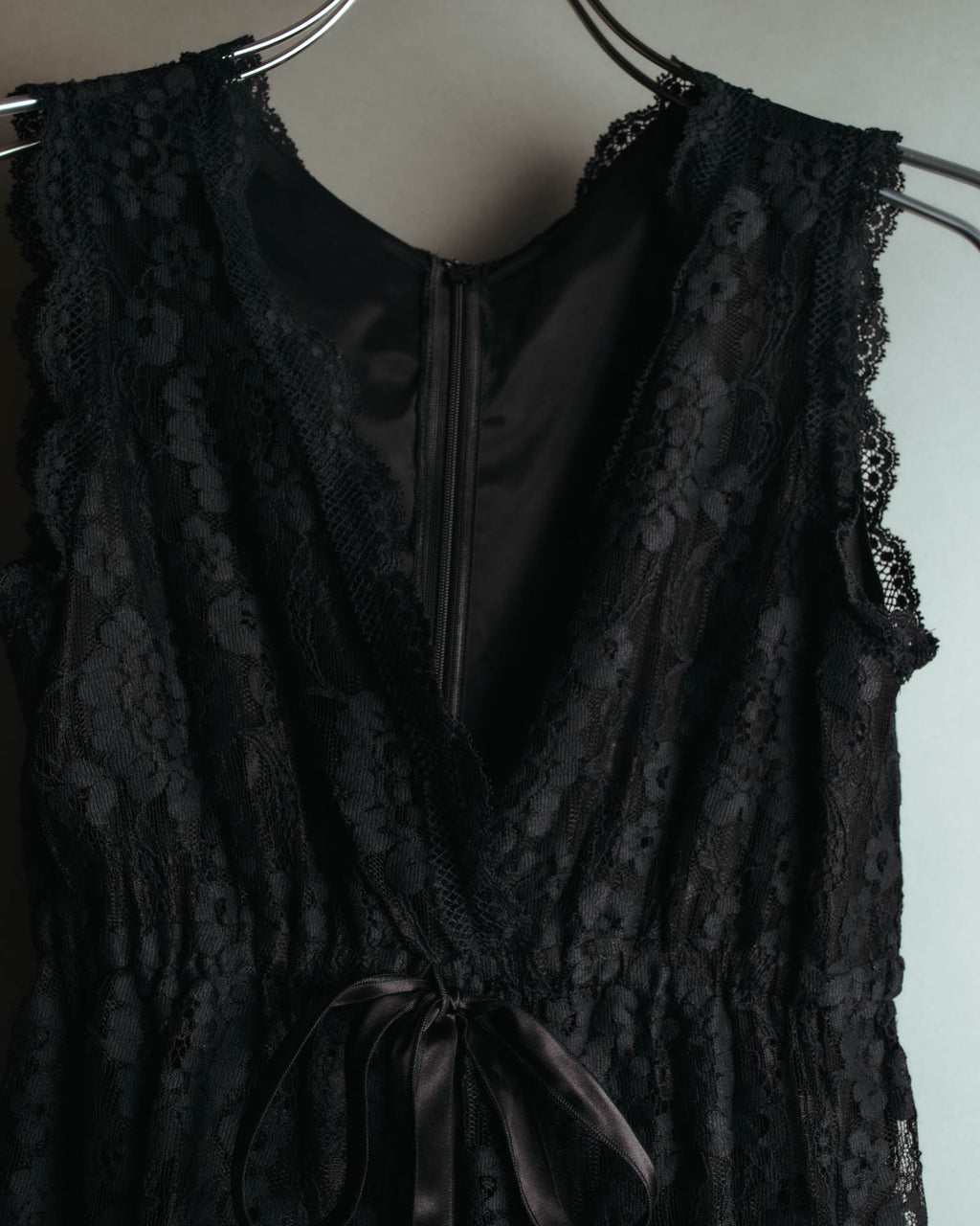 "DOLCE & GABBANA" 00's-10's Black lace sleeveless dress