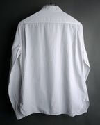 “HERMÈS” 00’s-10’s Signature embroidered cotton shirt