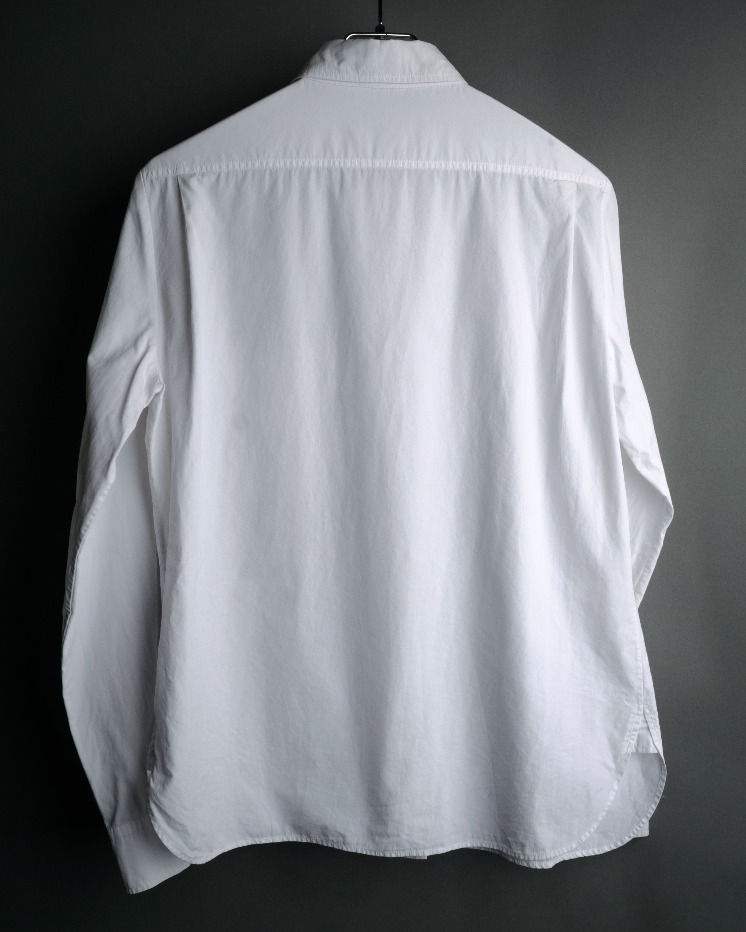 “HERMÈS” 00’s-10’s Signature embroidered cotton shirt