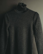 "LOEWE" Late 80's-90's Ribbed wool turtleneck sweater