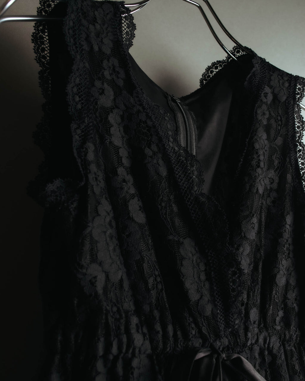 "DOLCE & GABBANA" 00's-10's Black lace sleeveless dress