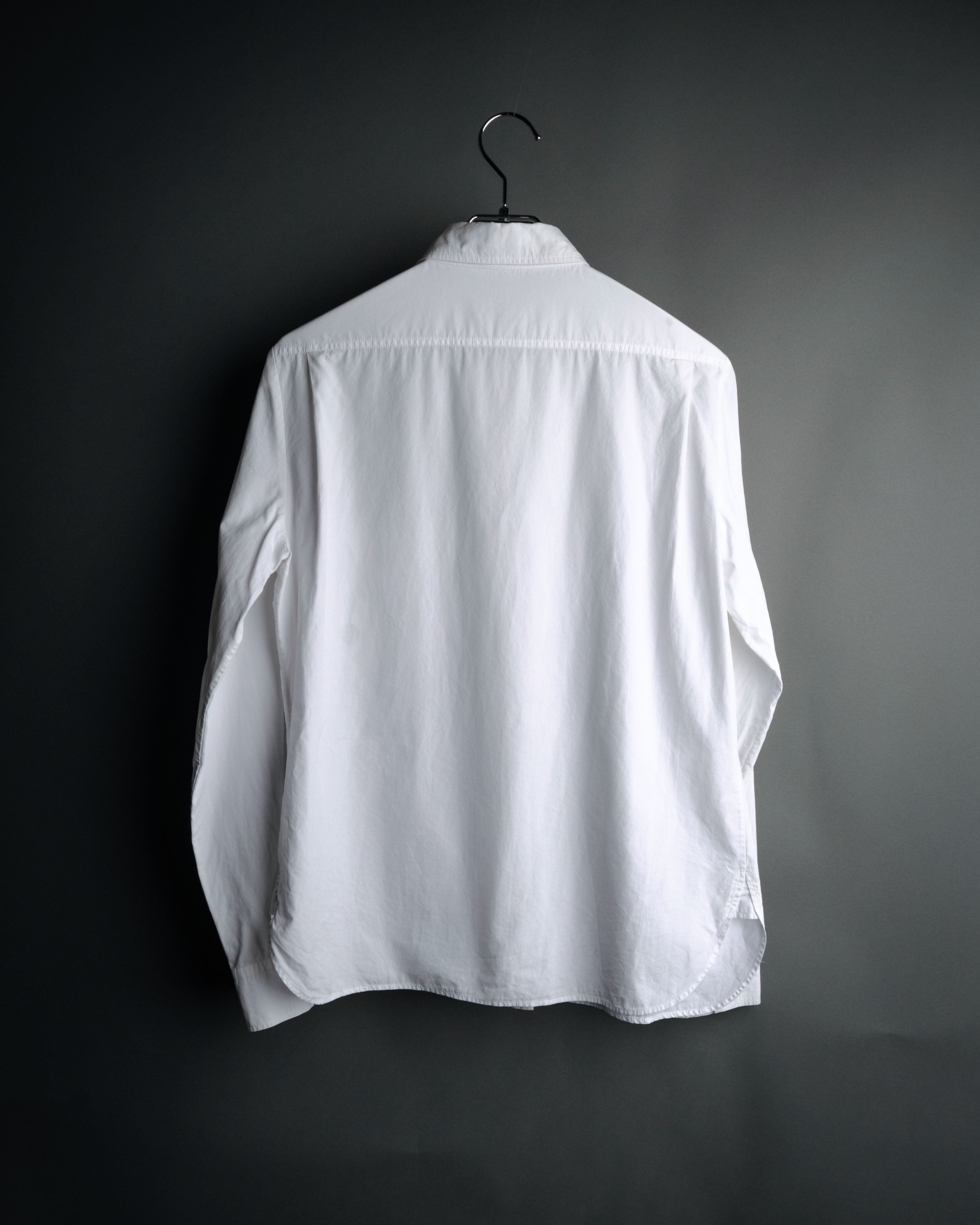 “HERMÈS” 00’s-10’s Signature embroidered cotton shirt