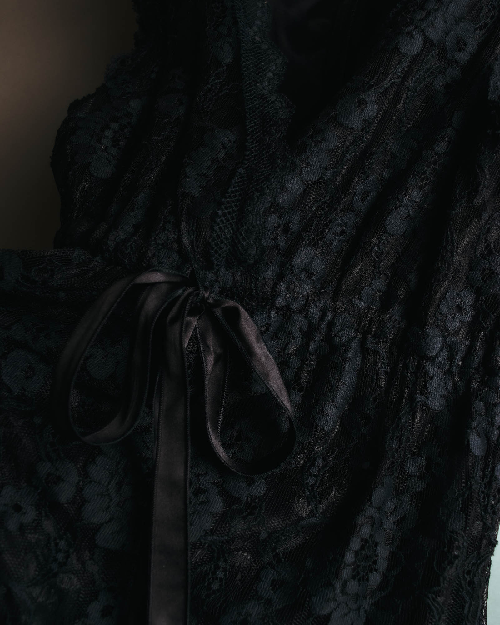 "DOLCE & GABBANA" 00's-10's Black lace sleeveless dress