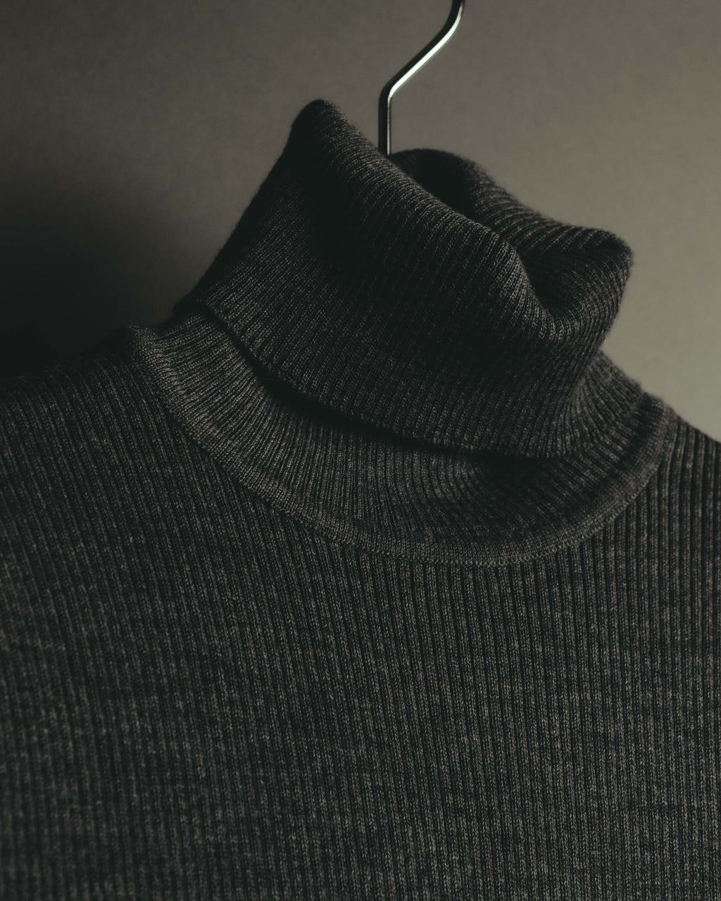 "LOEWE" Late 80's-90's Ribbed wool turtleneck sweater