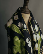 “Christian Dior” 90’s-00’s Lily of the valley silk scarf