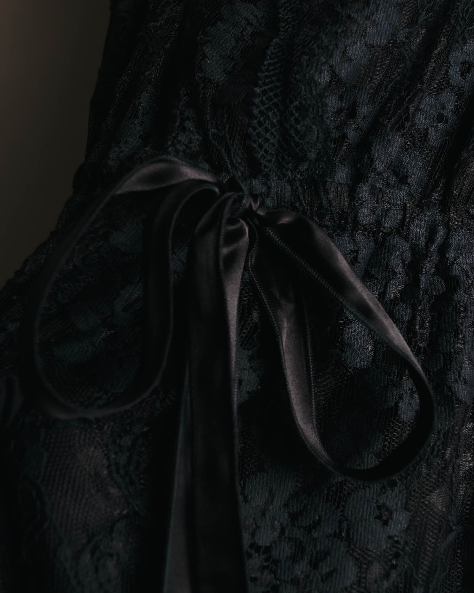 "DOLCE & GABBANA" 00's-10's Black lace sleeveless dress