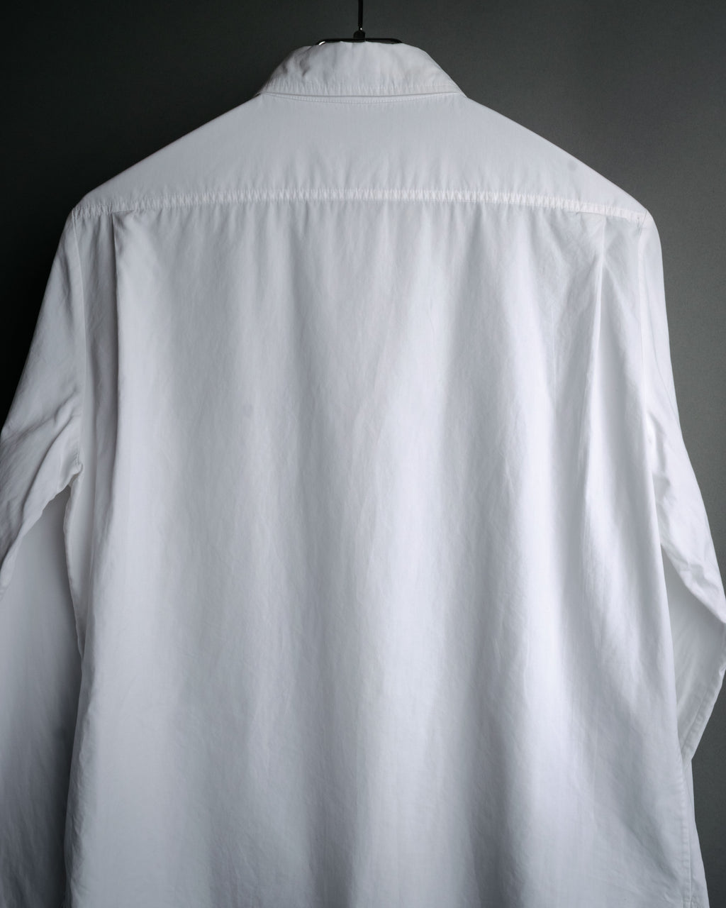 “HERMÈS” 00’s-10’s Signature embroidered cotton shirt