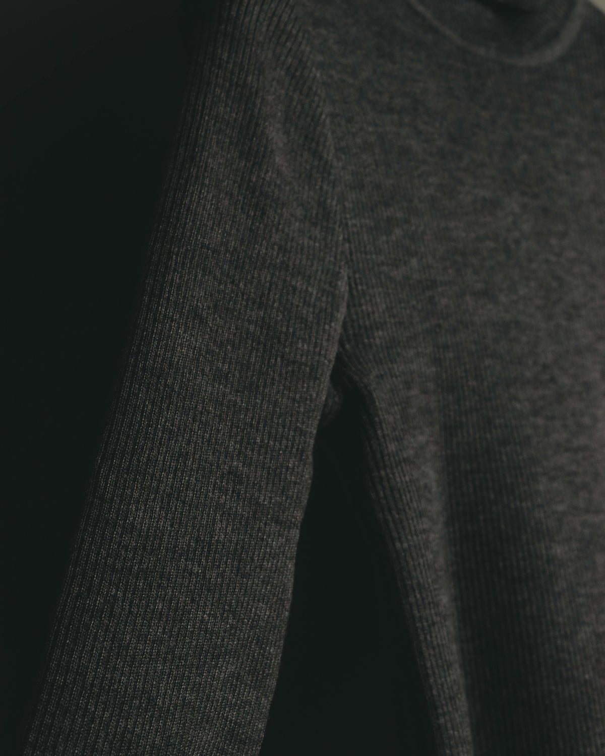 "LOEWE" Late 80's-90's Ribbed wool turtleneck sweater