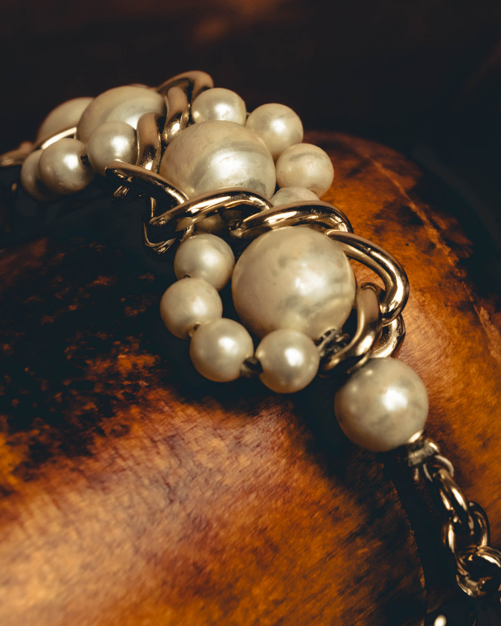 -SPECIAL- "CHANEL" Pearl embellished cc bracelet
