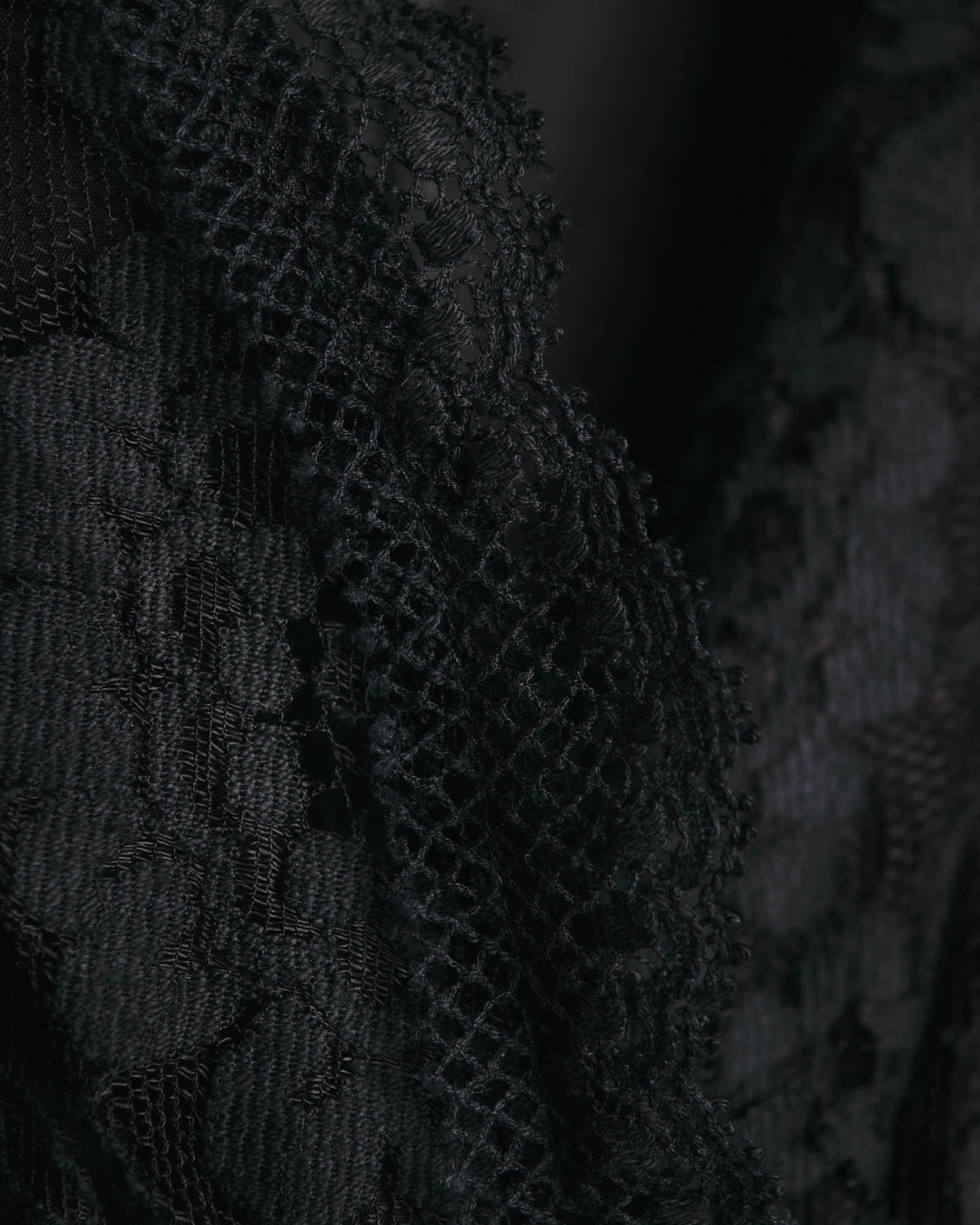 "DOLCE & GABBANA" 00's-10's Black lace sleeveless dress