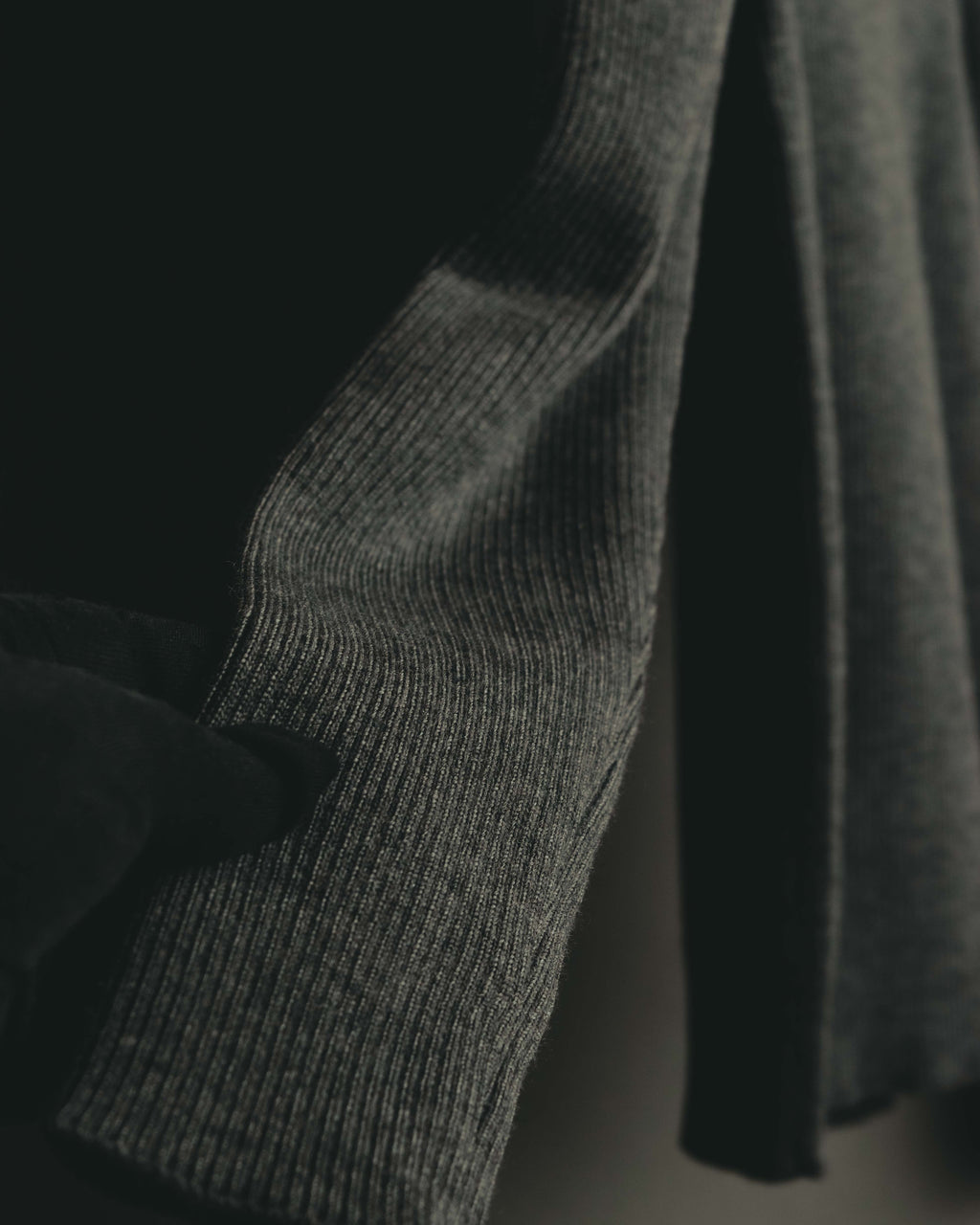 "LOEWE" Late 80's-90's Ribbed wool turtleneck sweater